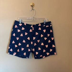 Caribbean Joe Navy Shorts with Pink Watermelon Print